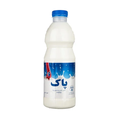 شیر بطری تازه پاستوریزه پر چرب پاک 1 لیتر