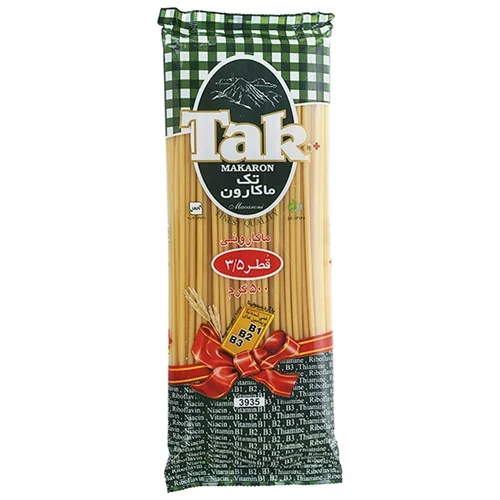 اسپاگتی قطر 3.5 غنی شده تک ماکارون 500 گرم