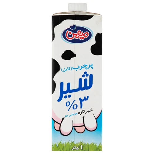 شیر قوطی پر چرب میهن 1 لیتر
