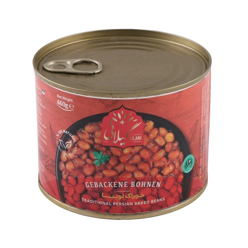 Gilani,Ready meal,Canned pinto beans in tomato sauce,460 grams,Carton of 24 pieces