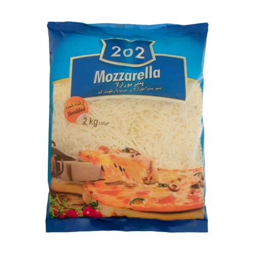 پنیر پیتزا موزارلا دویست و دو 2 کیلوگرم