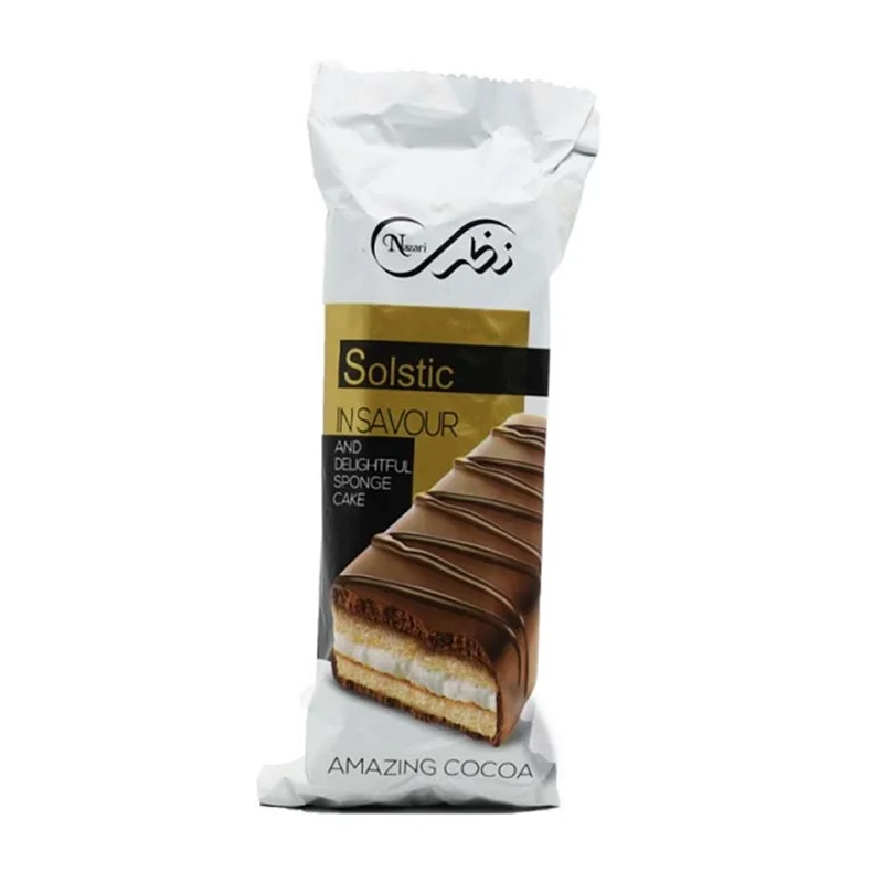 شیرینی جات - نظری کیک تدی کرم شیری با روکش کاکائویی 65 گرم