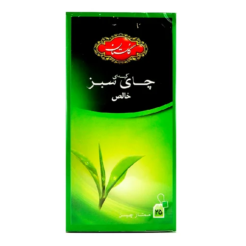چای سبز کیسه ای گلستان بسته 25 عدد